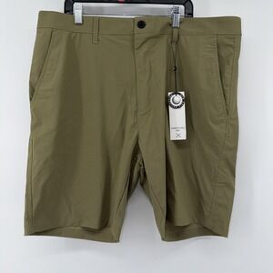 Kenneth Cole Golf Shorts‎ Lightweight Wicking Nylon Stretch UPF 50+ Tan 36